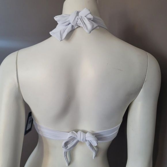 Frederick's Of Hollywood Oceana Cross Over Top White - Picture 4 of 7